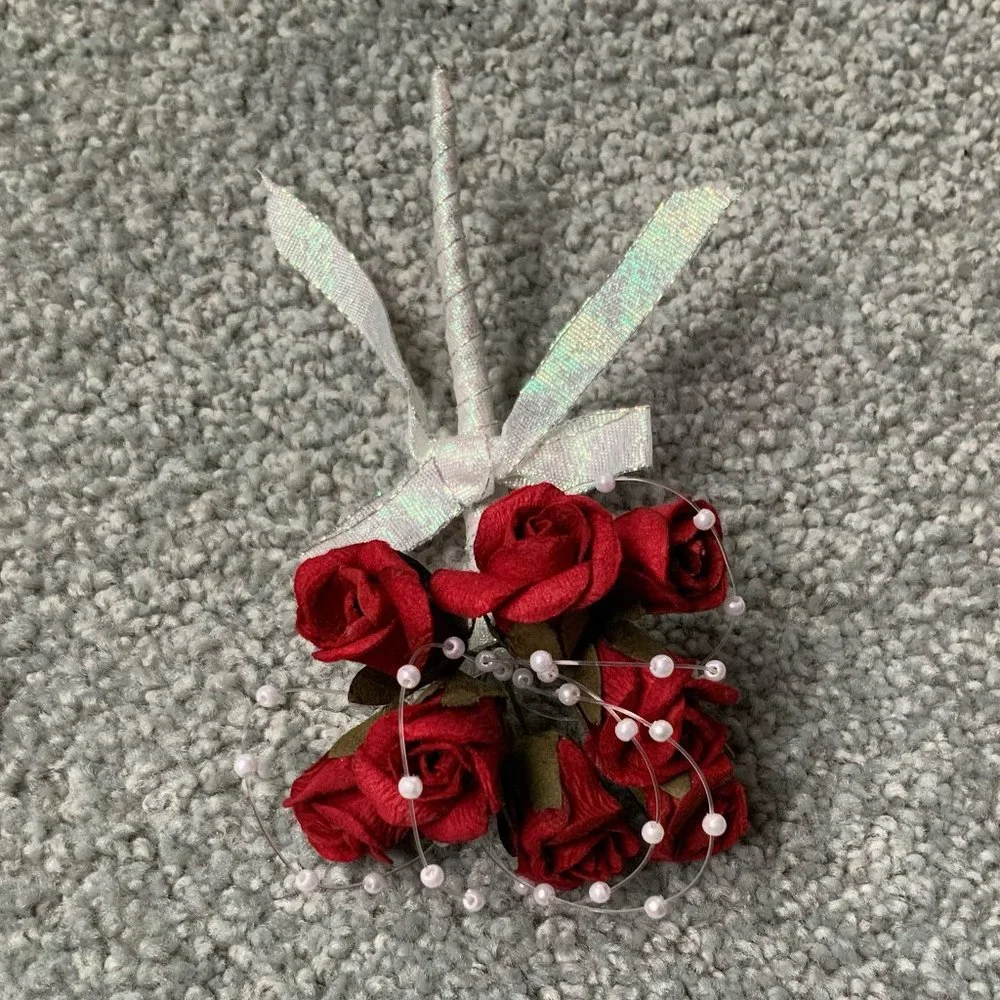 Mini Faux Rose Bouquet